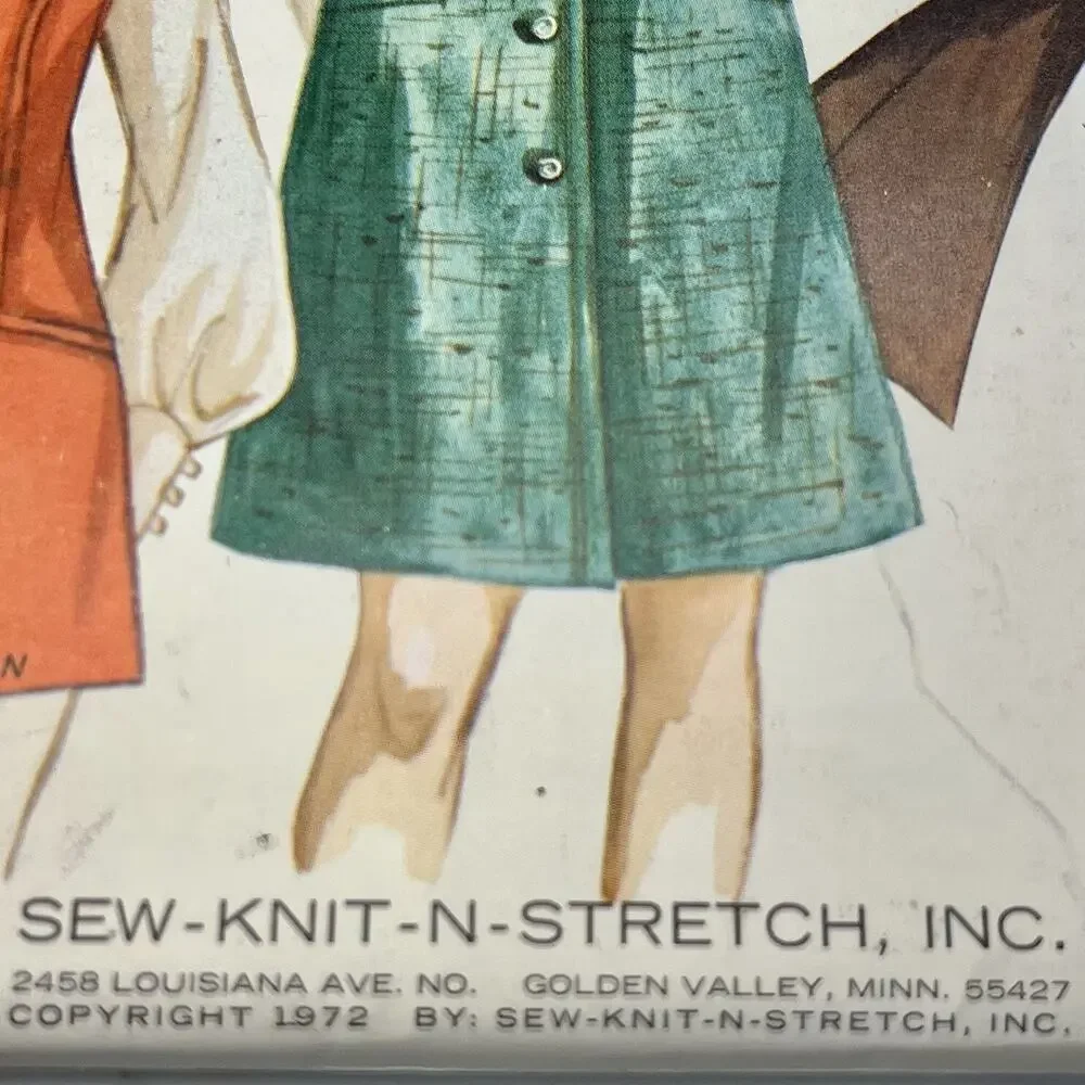 Vintage Kwik Sew Pattern #3732 Ladies Jumper and Vest Sizes 6-8-10 Knits Uncut